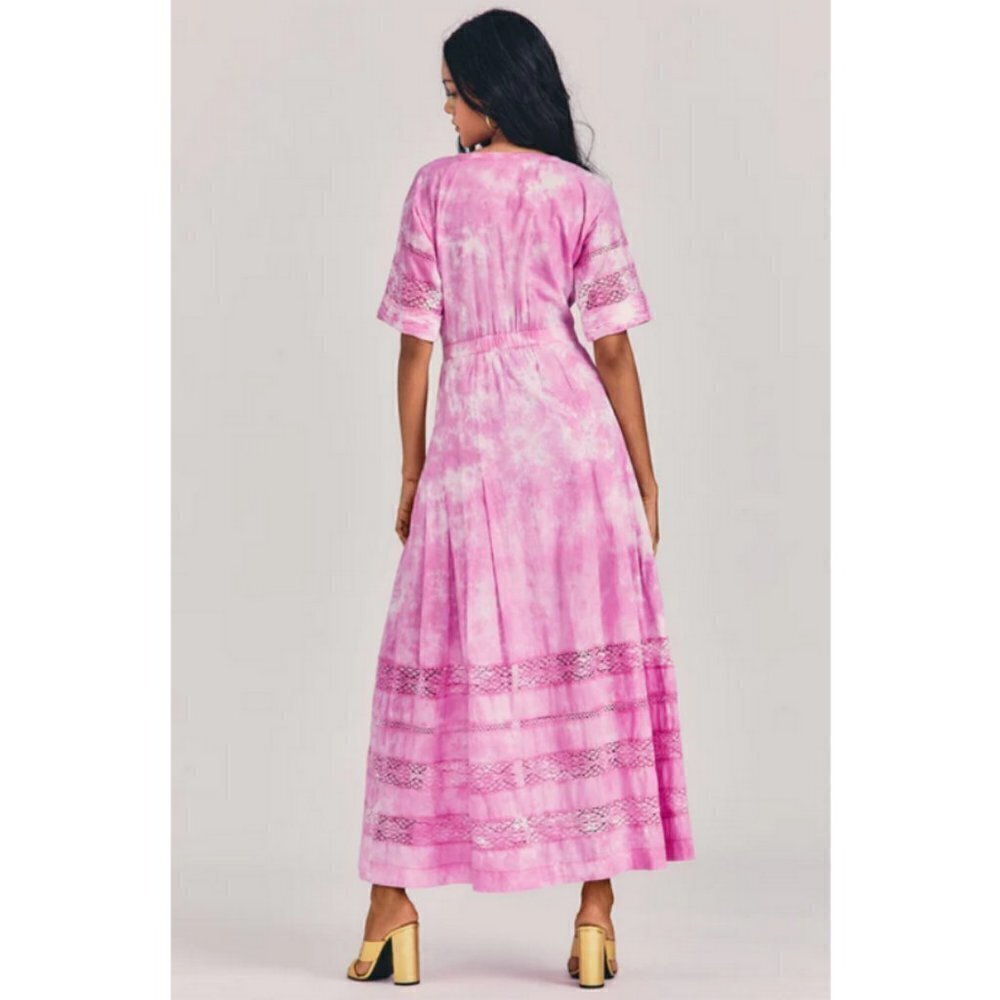 💕LOVESHACKFANCY💕 Edie Midi Dress ~ Begonia Hand Dye Medium M NWT - Picture 5 of 16